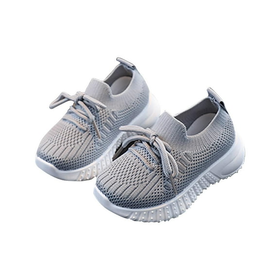 Darzheoy Girls Shoes Solid Color Loose Non-Slip Casual Versatile Breathable Easy On Fashion Trendy Soft Sole Shoes