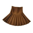thumbnail image 1 of Darzheoy Girls Skirt Casual Pleated Elastic Waist Skirt Comfortable Versatile A-line Princess Skirt Spring Summer Loose Solid Color Skirt ,Size:2-7 Years, 1 of 3