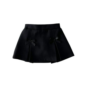 Darzheoy Girls Skirt Versatile Solid Color Kids Baby Casual Skirt Denim Spring Summer Loose Printed Pleated Cute Shorts Skirt ,Size:2-18 Months
