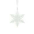 thumbnail image 1 of Darzheoy Glitter Snowflake Ornaments, 3pcs White Christmas Snowflakes Hanging Decorations for Xmas, Holiday and Party, 1 of 6