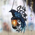 thumbnail image 1 of Darzheoy Gothic Crow Sun Catcher, 6 Inch Hanging Ornament with 2D Design for Window Garden Home Gothic Decor, Catch The Sun Effect with Detailed Crow Figure on Durable Acrylic Material, 1 of 8