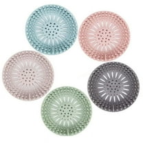 Darzheoy Hair Catcher Shower Drain Covers Protector Silicone Bathtub Hair Stopper Easy to Install and Clean Suit for Bathroom Tub Shower and Sink, 5 Pack