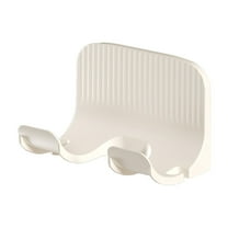 Darzheoy Hair Dryer Holder, Self Adhesive Blow Dryer Holder Wall Mount, Blow Dryer Hook with Plug&Cord Organizer for Cabinet, Door, Bathroom