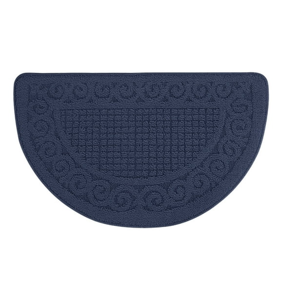 Darzheoy Half Round Door Mat Indoor Half Circle Entrance Rugs Outdoor Half Moon Entryway Rug Half Round Front Door Mats Rubber Welcome Mat Non Slip Washable