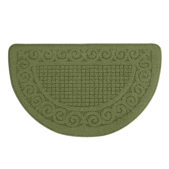 Darzheoy Half Round Door Mat Indoor Half Circle Entrance Rugs Outdoor Half Moon Entryway Rug Half Round Front Door Mats Rubber Welcome Mat Non Slip Washable
