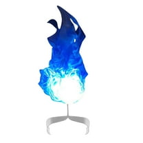 Darzheoy Halloween Floating Fireball, Artificial Fake Fire Cool Props, Flame Prop LED Glowing, Handheld Role Playing Decor for Halloween Christmas Party, Camping Camp