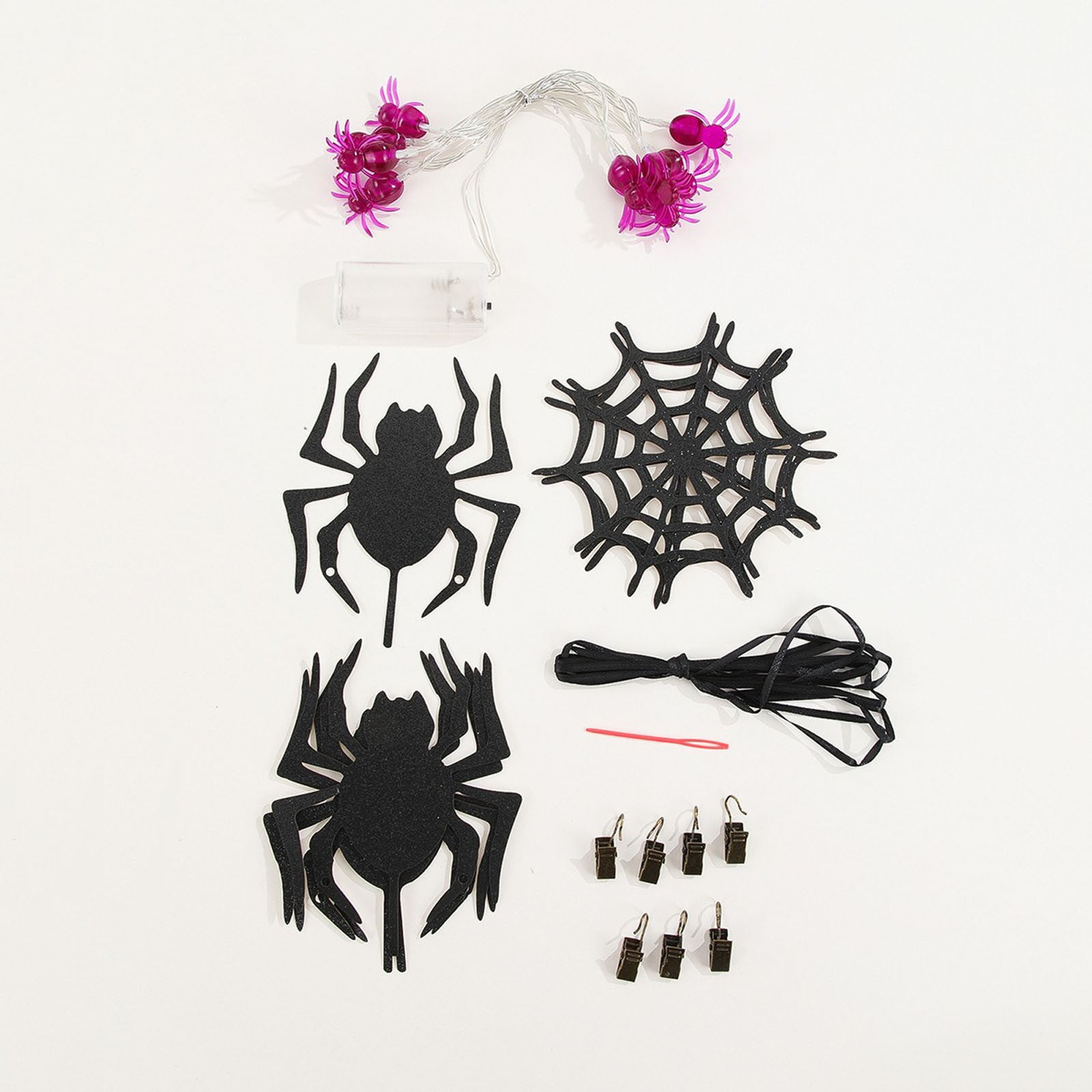 Darzheoy Halloween Spider Lights, 5ft Spider String Lights with Spider ...
