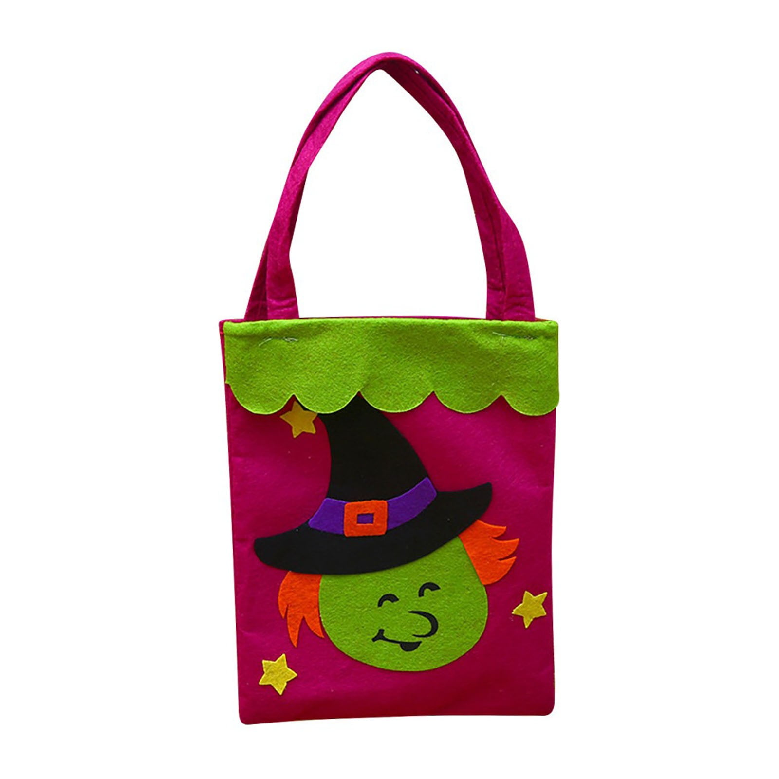 Darzheoy Halloween Tote Bag Gift Bag Skull Pumpkin Spider Witch Candy