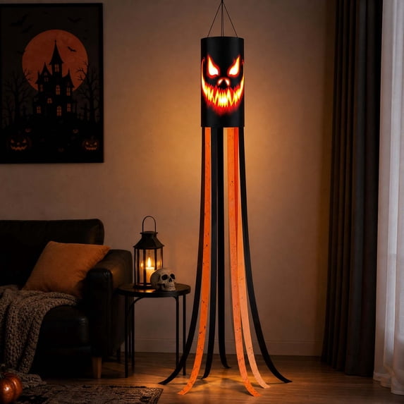 Darzheoy Halloween Windsock Flag, Windmill Flag Outdoor Decoration, Holiday Windmill Flag, Spooky Windmill Garden Flag Decor, Patio Decor Flag for Yard, Garden, Patio, Porch, Outdoor