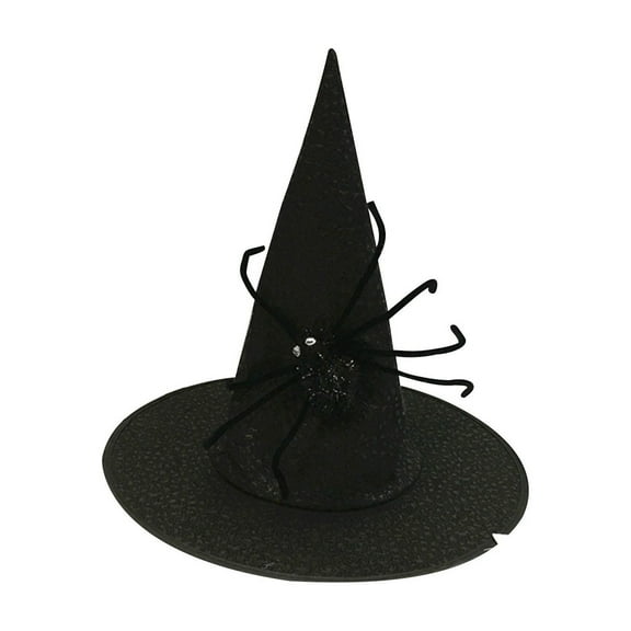 Darzheoy Halloween Witch Hats Witch Party Accessory, Black Spider Witch Hat for Halloween Party Decoration