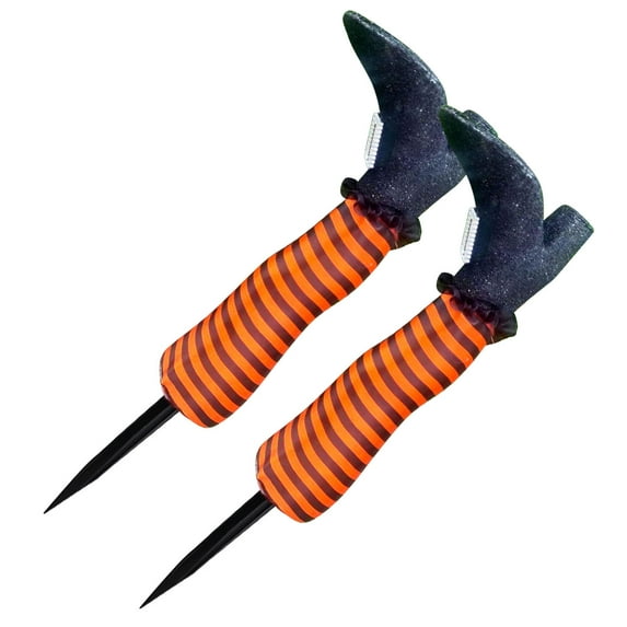 Darzheoy Halloween Witch Leg Yard Stakes, Hallloween Upside Down Witch Legs, Witch Legs, Hallween Outdoor Lawn Decorations, Halloween Decor