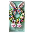 thumbnail image 1 of Darzheoy Happy Easter Door Cover Decoration Easter Eggs Bunny Theme Banner Welcome Spring Outdoor Indoor Backdrop for Party Decorations Supplies, 1 of 7