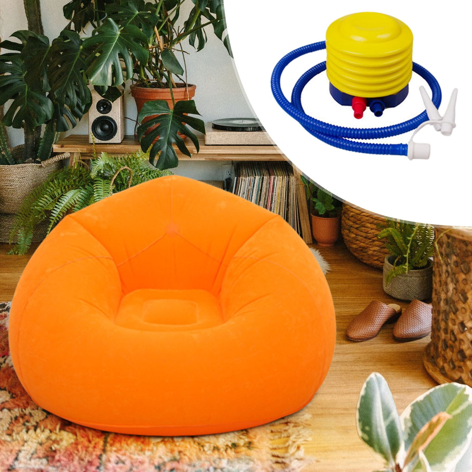 Darzheoy Inflatable Bean Bag Chairs Blow up Chairs Camping Chairs ...