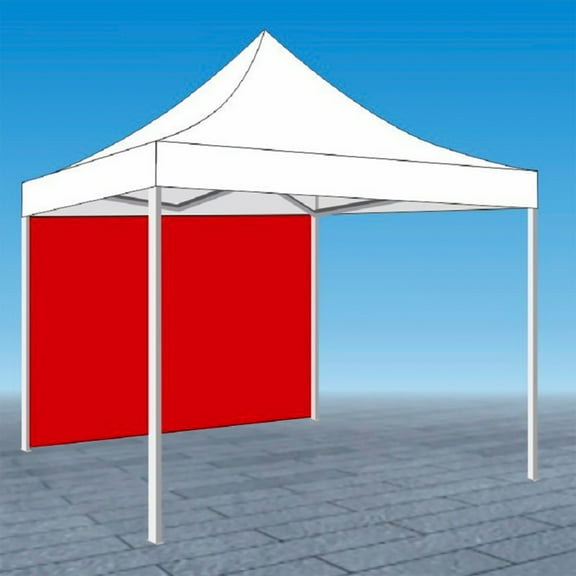 Darzheoy Instant SunWall for 10'x10' POP up Canopy, Removable One Side Wall Oxford Cloth Instant Canopy Sun Wall for Outdoor, 1 Pack Sidewall Only, Red