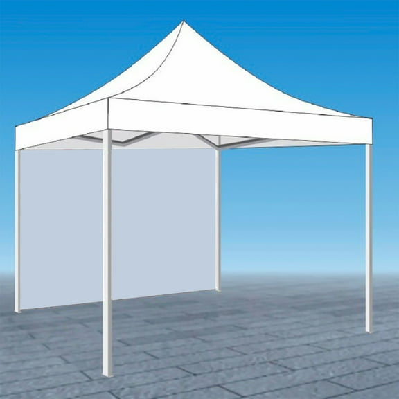 Darzheoy Instant SunWall for 10'x10' POP up Canopy, Removable One Side Wall Oxford Cloth Instant Canopy Sun Wall for Outdoor, 1 Pack Sidewall Only, White