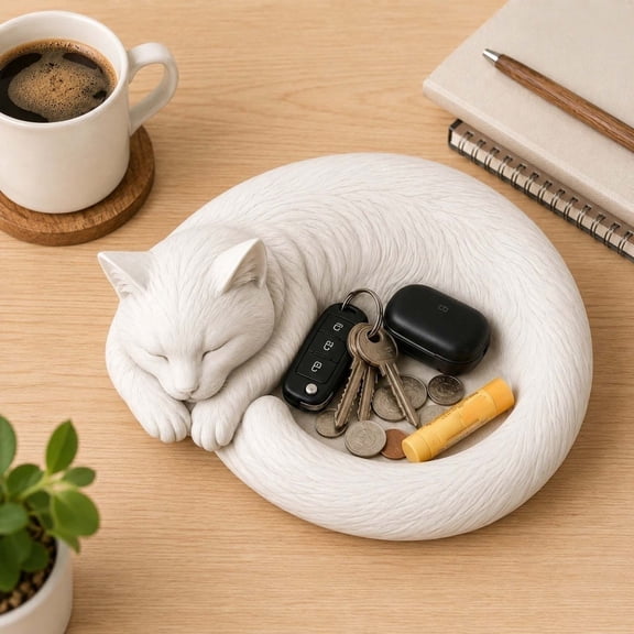 Darzheoy Key Bowl for Entryway Table, Decorative Resin Key Bowl Catchall Tray, Key Dish Bowl for Entryway Table, Versatile Decorative Catchall Tray for Entryway, Table, Desk, Dresser