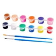 thumbnail image 1 of Darzheoy Kids Acrylic Paint Set, 12 Colors + 2 Brushes Easter Eggs Paint Small Acrylic Paint Set for Kids Mini Paint Set Acrylic Painting for Kids, 1 of 6