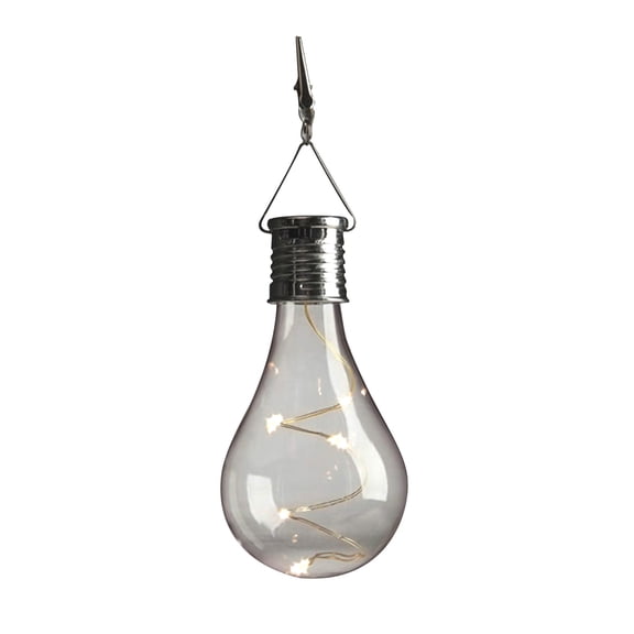 Darzheoy LED 0.6W Warm White Waterproof Hanging Light Bulb, Solar Powered