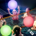 thumbnail image 1 of Darzheoy LED Beach Balls Glow in Dark Party Supplies, Inflatable Light up Ballon 12" Floating Pool Light with Remote Color Beach Game Pool Toy for Neon Party Decoration, 1 of 10