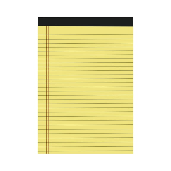Darzheoy Legal Pads A4 Note Pads, Printing & Perforated College Ruled Sheets, 50 Sheets Thick Paper, No Ink Bleeding, Suitable for Office Supplies, Homework, Notes