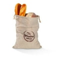 thumbnail image 1 of Darzheoy Linen Bread Bags, Extra Large Natural Unbleached Bread Bags, Reusable Drawstring Bag for Loaf, Homemade Artisan Bread Storage, Linen Bags for Food Storage, 1 of 6