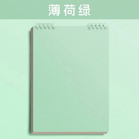 Darzheoy Loose Leaf Notebook for Writing & Notes, 60 Pages Journal for Daily Diary, Drawing & Scribbling, Durables Cover, Portable for School Office, Mint Green