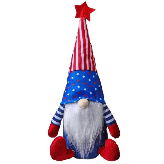 Darzheoy Memorial Day Decorations, 4th of July Patriotic Gnomes Decorations, Independence Day Veterans Day Fourth of July Red White Blue Decorations for Home Indoor Table Decor