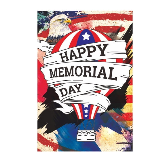 Darzheoy Memorial Day Garden Flag, American Patriotic Garden Flag, Custom Garden Flags for Yard Outside Patriotic Memorial Day Decoration