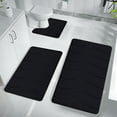 thumbnail image 1 of Darzheoy Memory Foam Bathroom Rug Sets 3 Piece, Ultra Absorbent Bath Mat for Bathroom, Non-Slip Machine Washable & Dry Quickly, 3 Piece Bathroom Mat Set, 1 of 6