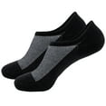 thumbnail image 1 of Darzheoy Men's Socks Thin Low-Cut Solid Color Casual Short Socks Non-Slip Breathable Cotton Invisible Liner Socks, 1 of 1
