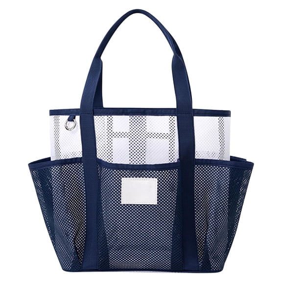 Darzheoy Mesh Beach Bag for Women, Beach Tote Large Foldable Mesh Swim Bag with Pockets, Sandproof, Waterproof