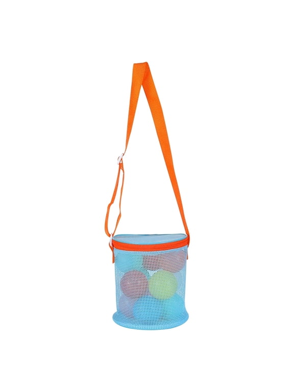 Mesh Beach Bags Sea Shell Bags Beach Shell Bags Adjustable Carrying Straps Bags for Kids, Perfect for Summer Outdoor Vacation