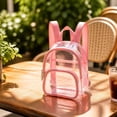 thumbnail image 1 of Darzheoy Mini Clear Backpack, Waterproof Lightweight PVC See-Through Daypack, Small Transparent Backpack, Portable Durable Compact Clear Daypack for Travel, Outdoor, Home, Shopping, Festival, 1 of 7