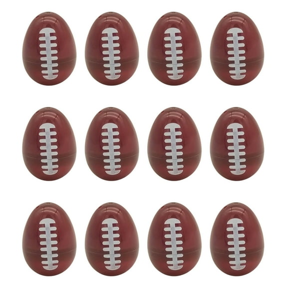 Darzheoy Mini Foam Footballs 12 Pack 2.4 Inch Party Favor Balls, Mini Football Stress Balls, Football Party Decorations, Small Foam Footballs, Easter Decoration Ball