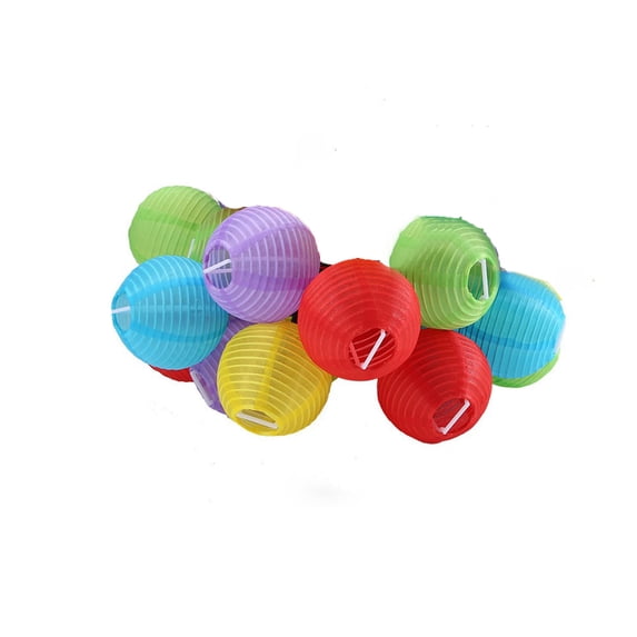 Darzheoy Multicolor Lantern String Lights, 5ft Outdoor Lantern Christmas Lights with 10 Colorful Lanterns, Lantern Lights for Home Party Wedding Indoor Decoration