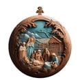 Darzheoy Nativity Ornaments for Christmas Tree, Christian Christmas Ornaments, Xmas Tree Birth ...