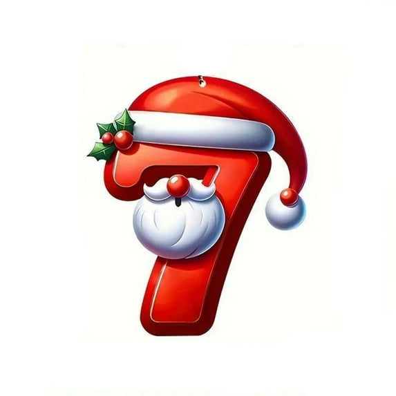 Darzheoy Number Christmas Tree Decoration Pendant, Christmas Tree Ornaments Personalized DIY Christmas Ornaments Christmas Decoration Xmas Tree Hanging Decor