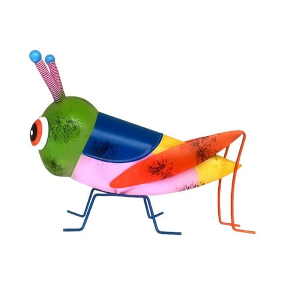 Darzheoy Outdoor Decor Metal Model Large Grasshopper Figurine Metal Garden Art Animals Figures Lawn Ornament Animal Statue for Outdoor Patio Decor