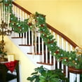 thumbnail image 1 of Darzheoy PVC Christmas Garland 5FT Pine Needle Simulation Vine with Optional Lights, Home Door Wall Tree Decoration (5FT with Light), 1 of 5