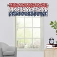 thumbnail image 1 of Darzheoy Patriotic Kitchen Curtains Valances for Window 4th of July Red White and Blue USA Flag Bathroom Curtain Memorial Day Short Rod Pocket Window Valance for Living Room Bedroom Decor, 1 of 6