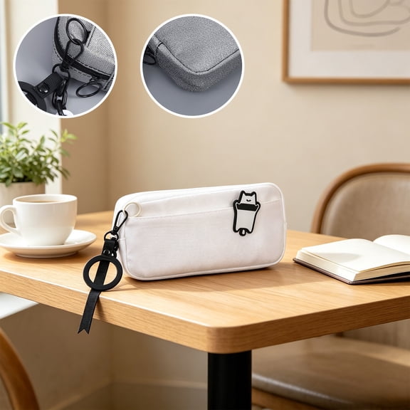 Darzheoy Pencil Case, Cute Multifunctional Stationery Box, Double-Layer Large Capacity Zipper Organizer, Versatile Desk Storage Pouch for Home, Office, Desk, Travel, Studio