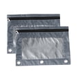 thumbnail image 1 of Darzheoy Pencil Pouch for 3 Ring Binder, 2 Pack 3-Holes Zipper Pencil Pouches, Sturdy and Durable Cloth Pencil Case with Clear Window for Office Supplies, 1 of 9