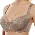 thumbnail image 1 of Darzheoy Plus Size Bra for Women Yoga Sports Front Closure Extra-Elastic Breathable Lace Trim Bra Underwear Sport Bras 32/70, 1 of 9