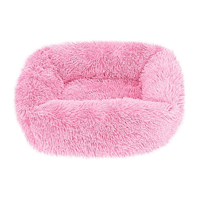 Darzheoy Plush Calming Dog Bed, Donut Dog Bed for Small Medium Large