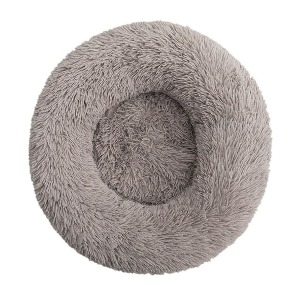 Darzheoy Plush Calming Dog Bed, Donut Dog Bed for Small Dogs, Anti Anxiety Round Dog Bed, Soft Fuzzy Calming Bed for Dogs & Cats, Comfy Cat Bed, Cuddler Nest Calming Pet Bed