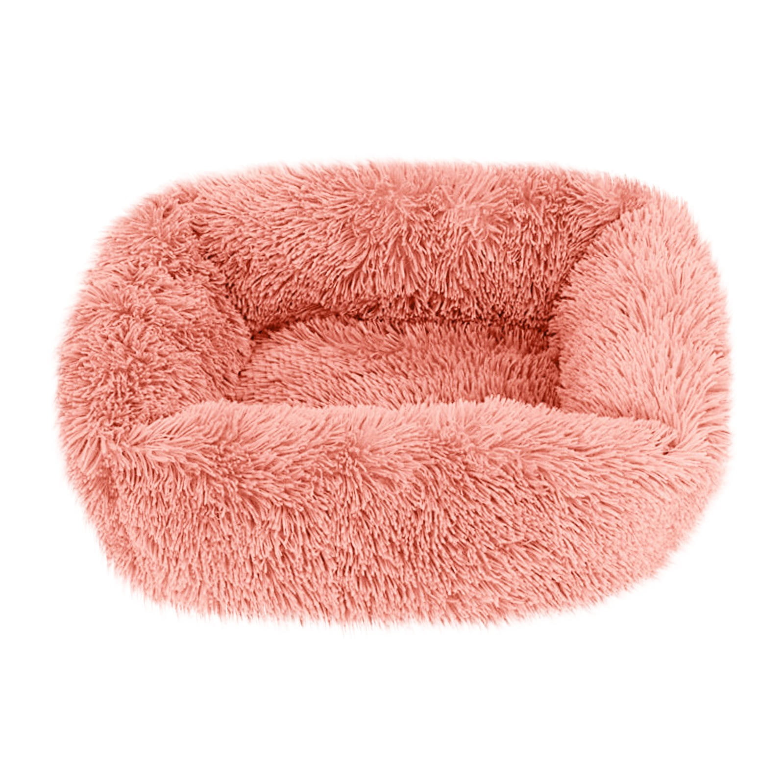 Darzheoy Plush Calming Dog Bed, Donut Dog Bed for Small Medium