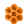 thumbnail image 1 of Elainilye Popsicle Mould, Popsicle Molds 7 Grid Silicone Ice Molds BPA Free Popsicle Mold Reusable Easy Release Ice Make - Orange, 1 of 1