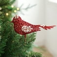 thumbnail image 1 of Darzheoy Powdered Bird Clip Ornaments Openwork Branch Design for Christmas Tree Hanging Decoration Festive Home Decor, 1 of 6