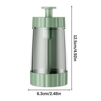 Darzheoy Precision-Control Kitchen Spice Dispenser, Transparent Proof-Spill Seasoning Jar with Adjustable Pour, Food-Grade for Sugar/Powder, Green