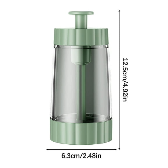 Darzheoy Precision-Control Kitchen Spice Dispenser, Transparent Proof-Spill Seasoning Jar with Adjustable Pour, Food-Grade for Sugar/Powder, Green